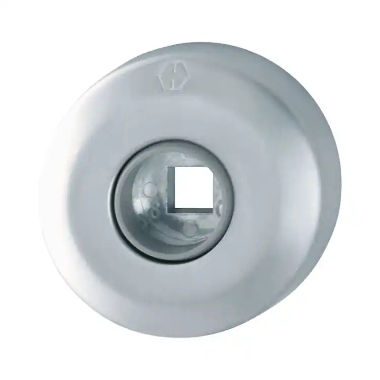 Exclusieve Aanbieding Rosetta tonda M23K Hoppe per porta, molla di richiamo, diametro 52x10 mm, Ottone finitura Cromo Satinato Resista F41-R
