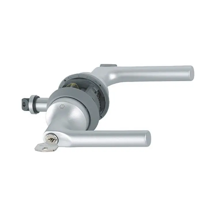 Speciale Aanbieding Maniglia HCS Arles Hoppe per porta complanare, versione chiave-nottolino Wc, spessore porta 35-43 mm, Alluminio finitura Argento Opaco F1-2