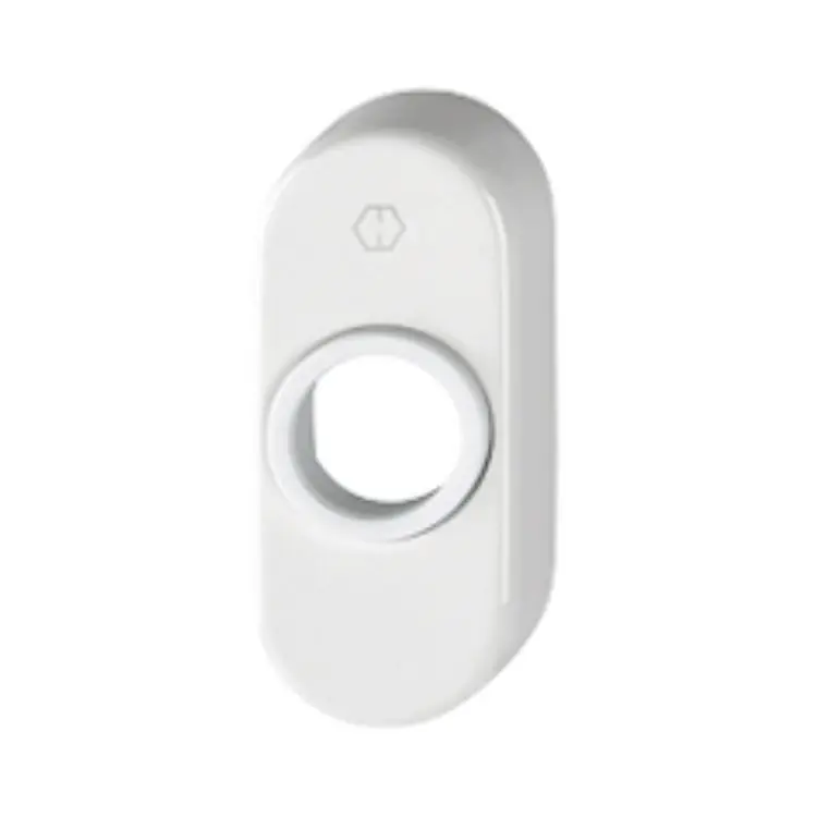 Bestseller Rosetta ovale 30P Hoppe per porta a profilo, dimensione 68x29x13 mm, Alluminio finitura Bianco F9010