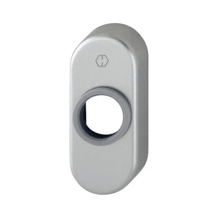 Actieprijs Rosetta ovale 30P Hoppe per porta a profilo, dimensione 68x29x13 mm, Alluminio finitura Titanio F9