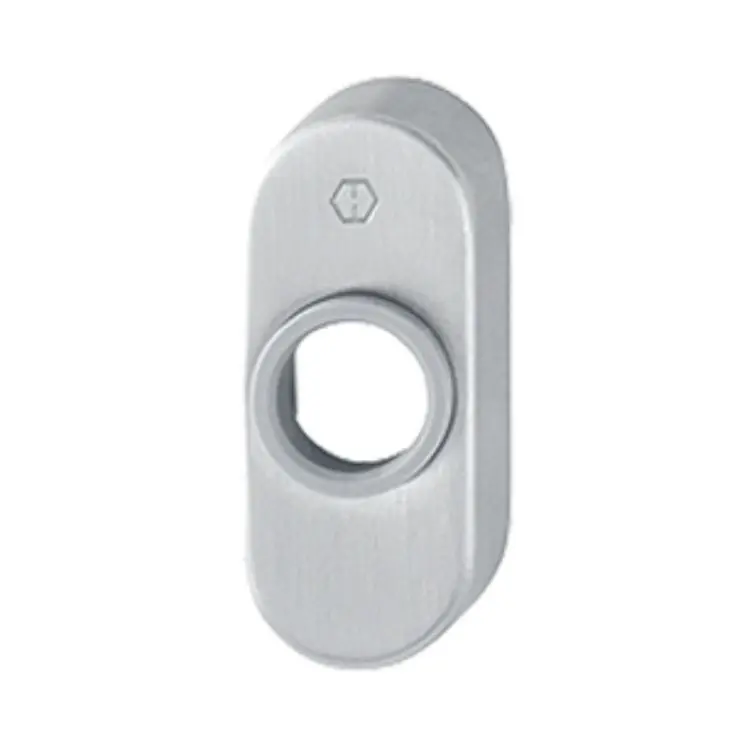 Op = Op Rosetta ovale E30P Hoppe per porta a profilo, dimensione 68x29x13 mm, Acciaio Inox finitura Satinato F69