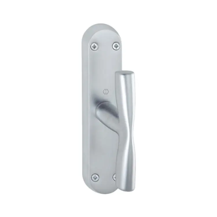 Betaalbaar Cremonese Vitoria Hoppe per serramento, impugnatura a croce, lunghezza quadro 7x60, Ottone finitura Cromo Satinato Resista F41-R