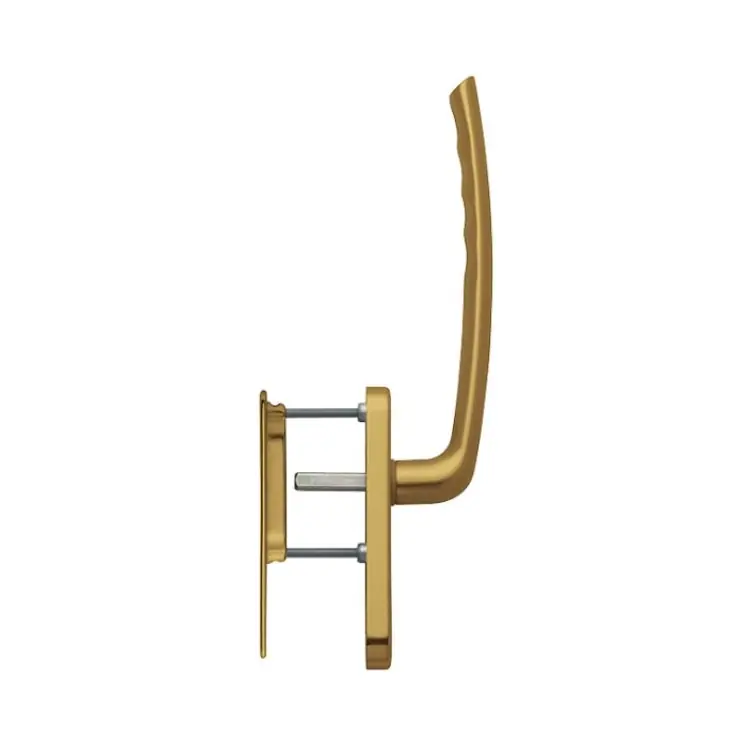 Premium Maniglione singolo Tokyo Hoppe per alzante scorrevole, con nicchia esterna, spessore porta 75-80 mm, Alluminio finitura Bronzo F4