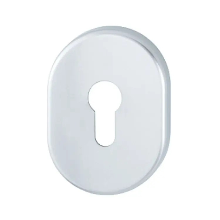 Alleen Vandaag Bocchetta 830S Hoppe per porta Blindata, foro Yale, dimensione 86x62 mm, Alluminio finitura Argento F1