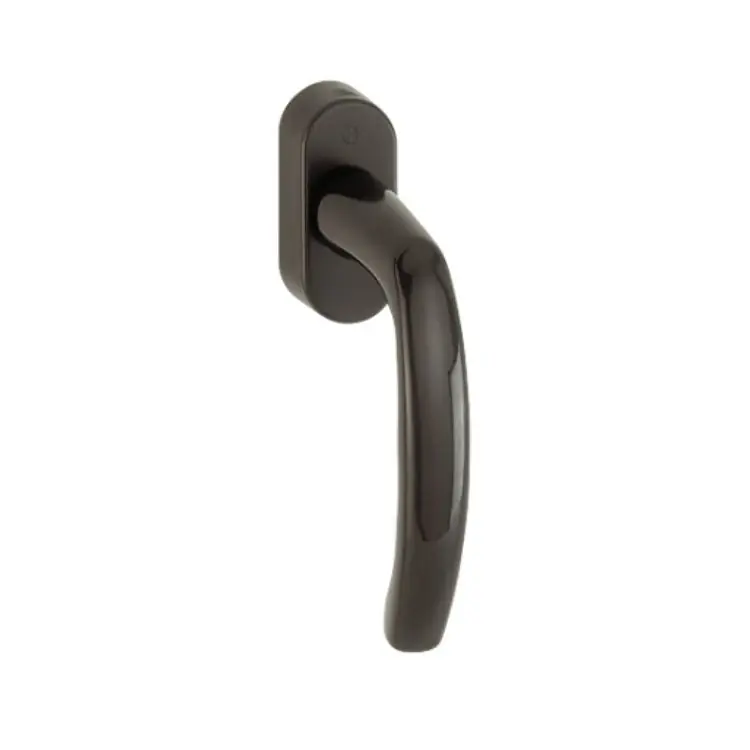 Maniglia martellina Dk Atlanta Hoppe per serramento, lunghezza quadro 7x35 mm, Alluminio finitura Testa di Moro F8707 Lage Kosten