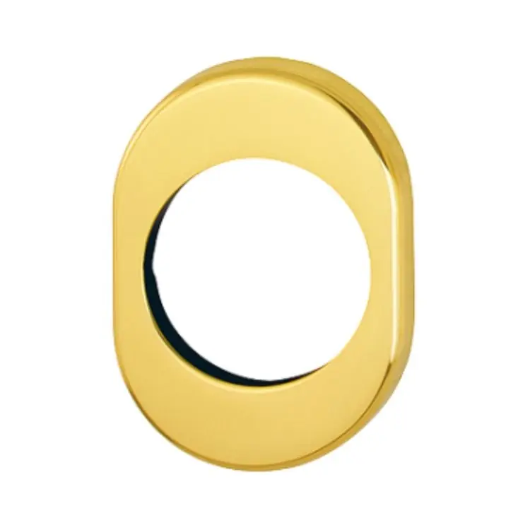 Nieuw Bocchetta M830S Hoppe per porta Blindata, foro Defender 50 mm, dimensione 86x62 mm, Ottone finitura Lucido F71