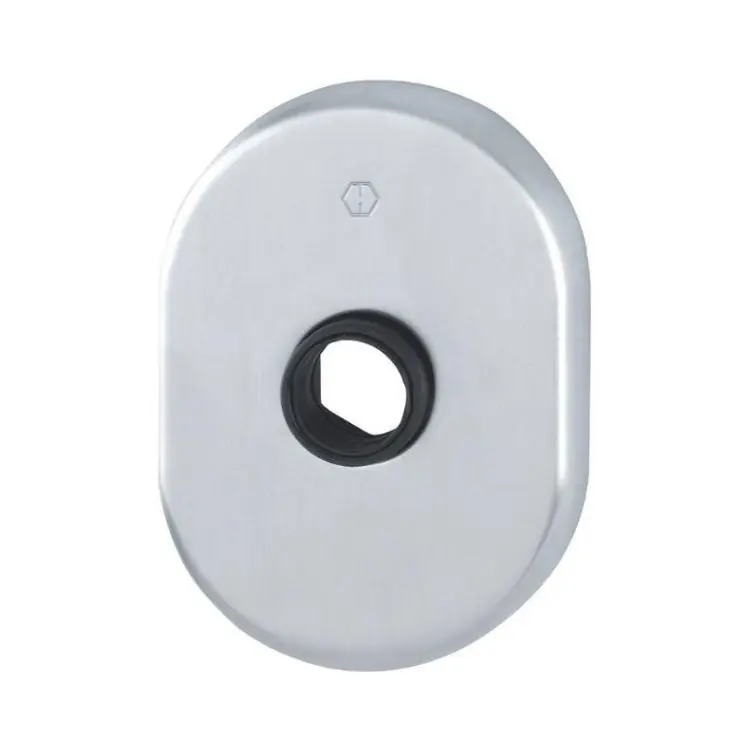 Rosetta M830 Hoppe per porta Blindata, parte interna, dimensione 86x62 mm, Ottone finitura Cromo Satinato Resista F41-R Gecertificeerd