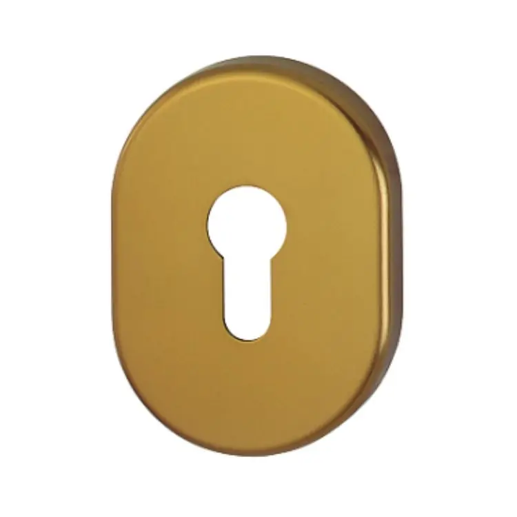 Bocchetta 830S Hoppe per porta Blindata, foro Yale, dimensione 86x62 mm, Alluminio finitura Bronzo F4 Lage Kosten