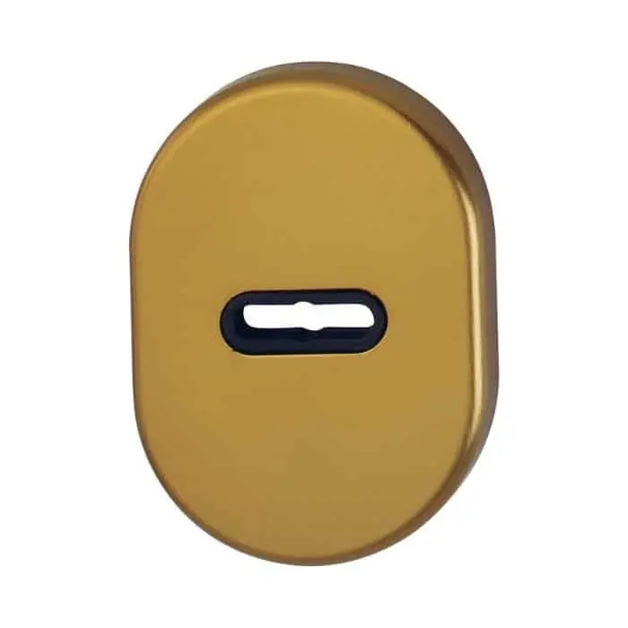Bocchetta 830S Hoppe per porta Blindata, foro a doppia mappa, dimensione 86x62 mm, Alluminio finitura Bronzo F4 Flitsaanbieding
