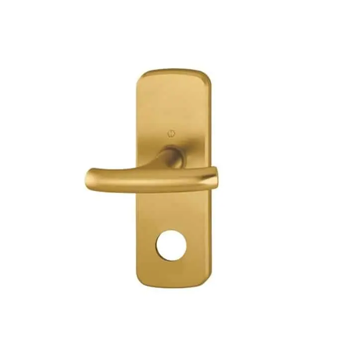 Voordeelprijs Maniglia Hoppe modello Tôkyô per porta basculante, con placca corta esterna, foro cilindro tondo, in Alluminio, finitura Bronzo