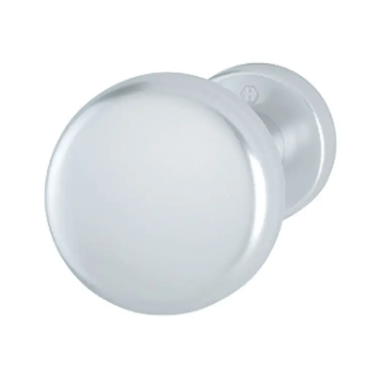 Pomolo tondo 63-75 Hoppe per porta ingresso, rosetta tonda fissa, impugnatura diametro 75 mm, Alluminio finitura Argento F1 Goedkoop