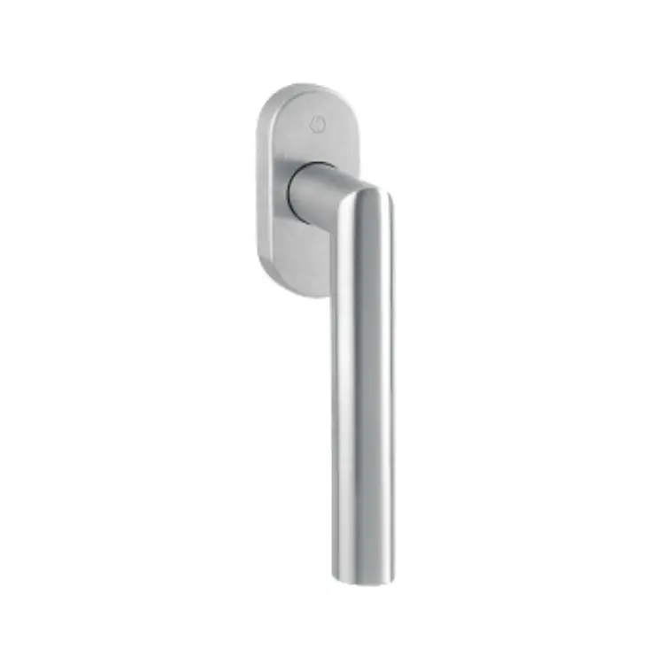 Maniglia martellina Dk Amsterdam Hoppe per serramento con Secustik e VarioFit, lunghezza quadro 7x32-42 mm, Acciaio Inox finitura Satinato F69 Merkproduct