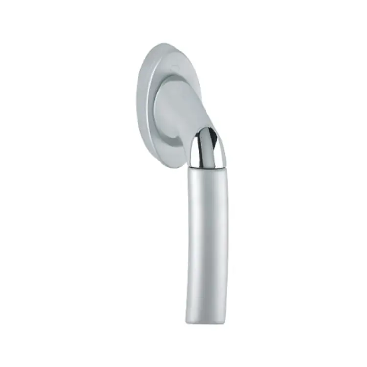 Maniglia martellina Dk Bruxelles Hoppe per serramento, lunghezza quadro 7x35 mm, Ottone finitura Cromo Lucido/Opaco Resista F49-R/F98-R Favoriet