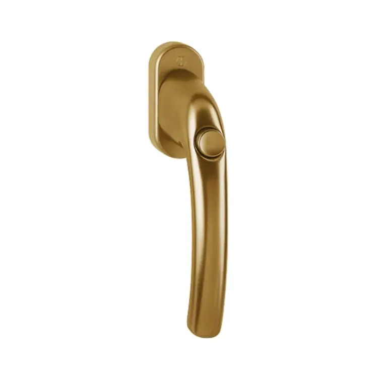 Maniglia martellina Dk Tokyo Hoppe per serramento con Pulsante, lunghezza quadro 7x45 mm, Alluminio finitura Bronzo F4 Rechtstreeks Van De Fabrikant