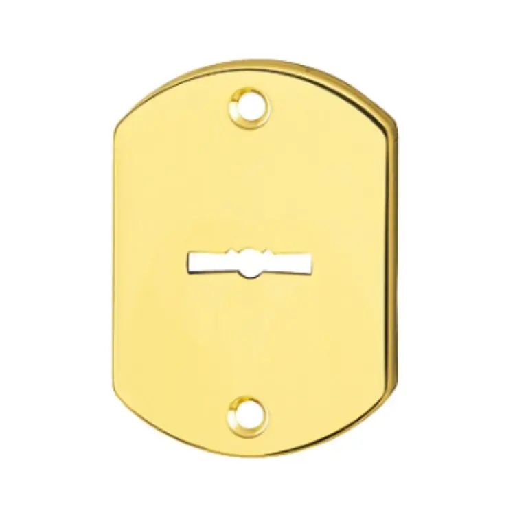 Bocchetta M459P Hoppe per porta Blindata, foro a doppia mappa, dimensione 70x52 mm, Ottone finitura Lucido F71 Laatste Kans