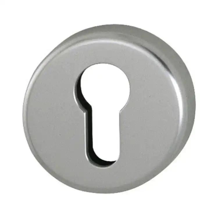 Op = Op Bocchetta tonda 42KS Hoppe per porta, foro Yale, diametro 52x9 mm, Alluminio finitura Titanio F9