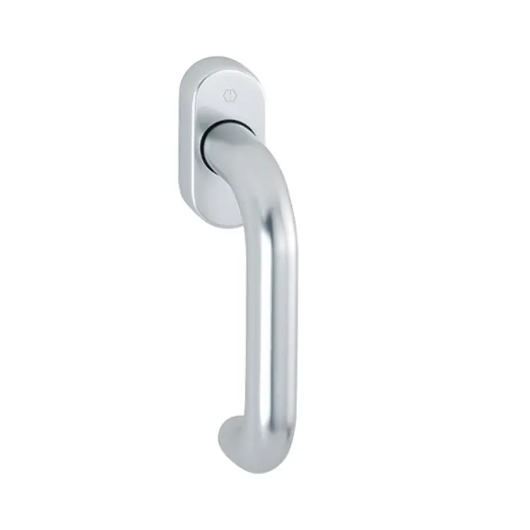 Maniglia martellina Dk Paris Hoppe per serramento con Secustik, lunghezza quadro 7x35 mm, Alluminio finitura Argento F1 Dagaanbieding