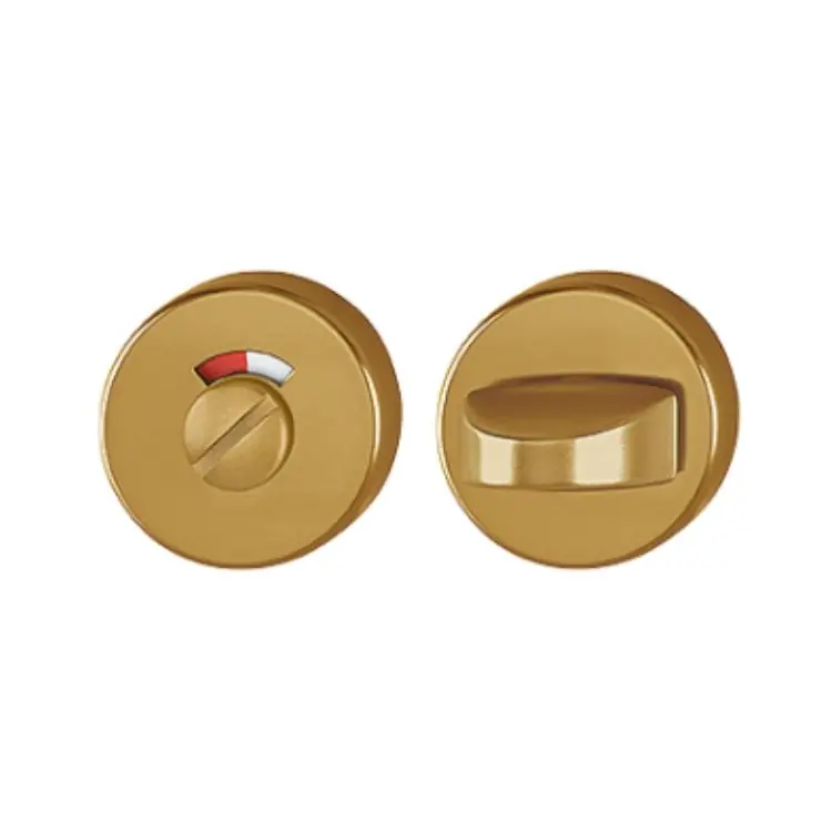 Favoriet Nottolino Wc tondo 42KS Hoppe per porta interna, con indicatore, diametro 52x9 mm, quadro 5-8 mm, spessore porta 45 mm, Alluminio finitura Bronzo F4