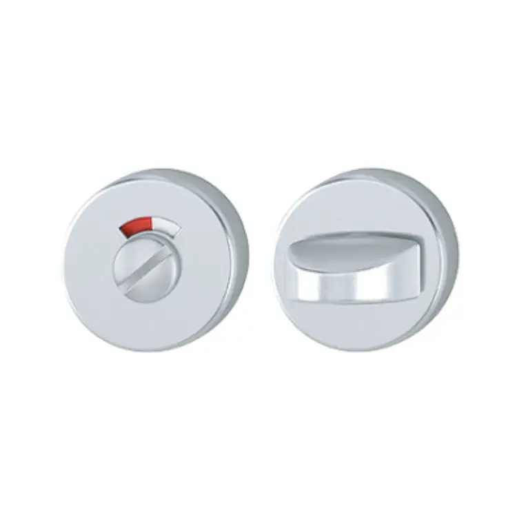 Beste Prijs Nottolino Wc tondo 42KS Hoppe per porta interna, con indicatore, diametro 52x9 mm, quadro 5-8 mm, spessore porta 45 mm, Alluminio finitura Argento F1