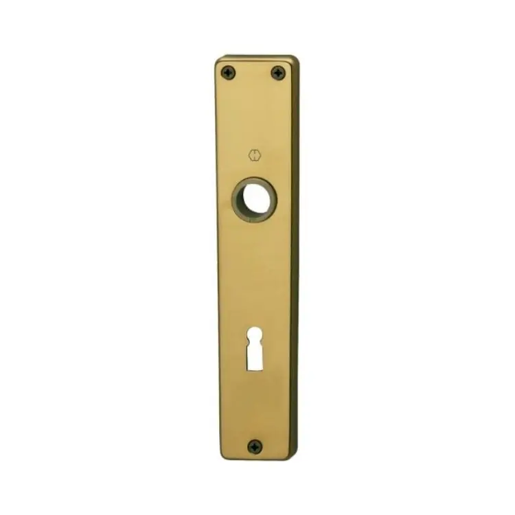 Nieuw Placca lunga 201PI Hoppe per porta interna, foro Patent, interasse 90 mm, dimensione 216x40x7 mm, Alluminio finitura Bronzo F4