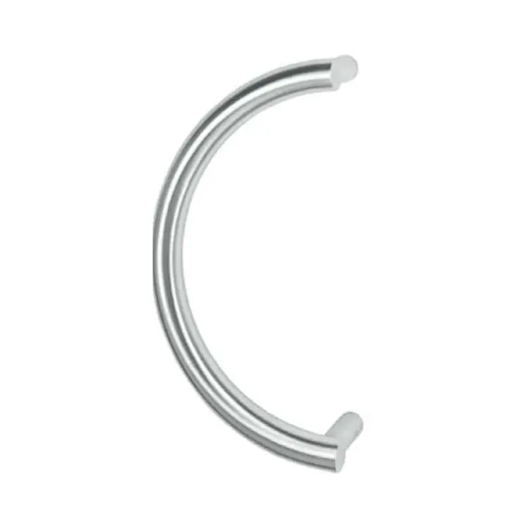 Maniglione zancato E5311 Hoppe per porta, interasse 350 mm, diametro 30 mm, Acciaio Inox finitura Satinato F69 Shop Nu
