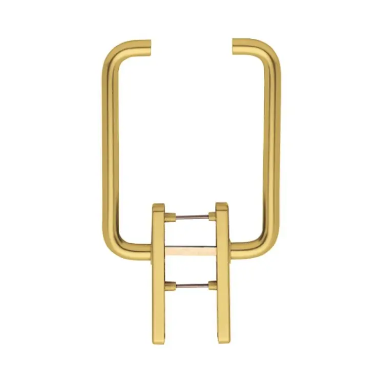 Koop Online Maniglione a coppia Paris Hoppe per alzante scorrevole, versione foro Yale, spessore porta 60-75 mm, Ottone finitura Lucido Resista F77-R