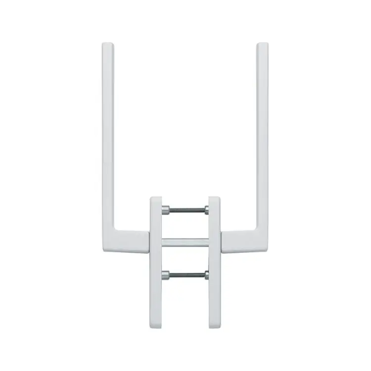 Maniglione a coppia Austin Hoppe per alzante scorrevole, versione foro Yale, spessore porta 75-80 mm, Alluminio finitura Bianco Traffico Opaco F9016M Alleen Vandaag