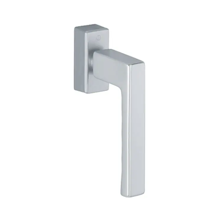 Express Levering Maniglia martellina Dk Toulon Hoppe per serramento con Secuforte e Variofit, 8 SCATTI, lunghezza quadro 7x32-42 mm, Alluminio finitura Argento F1