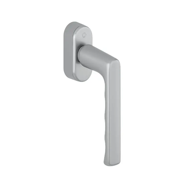 Maniglia martellina DK Hamburg Hoppe per serramento con SecuForte e VarioFit, lunghezza quadro 7x32-42 mm, Alluminio finitura Cromo Satinato F94-1 Weekendaanbieding