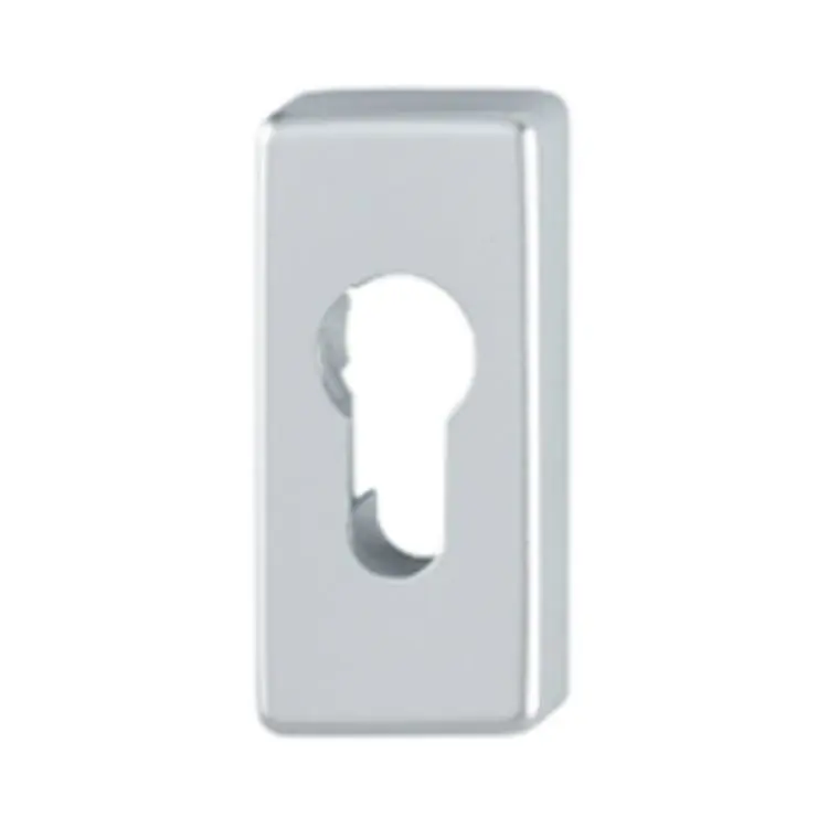 Finale Uitverkoop Bocchetta rettangolare 844PS Hoppe per porta, foro Yale, dimensione 69x30x11 mm, Alluminio finitura Cromo Satinato F94-1