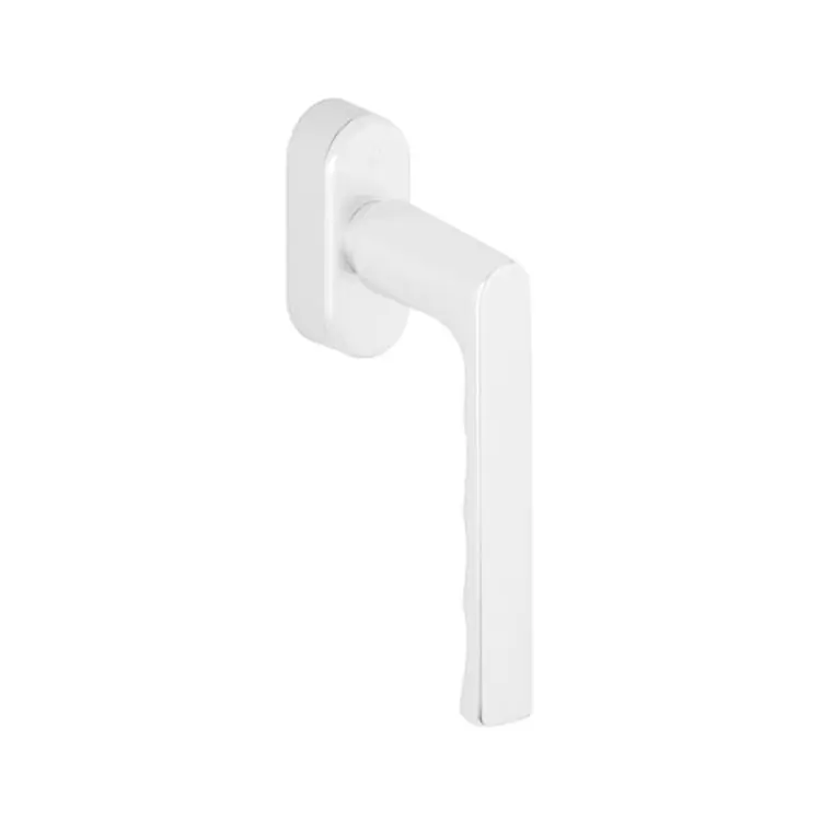 Fabrieksprijs Maniglia martellina DK Hamburg Hoppe per serramento con SecuForte e VarioFit, lunghezza quadro 7x32-42 mm, Alluminio finitura Bianco Traffico Opaco F9016M