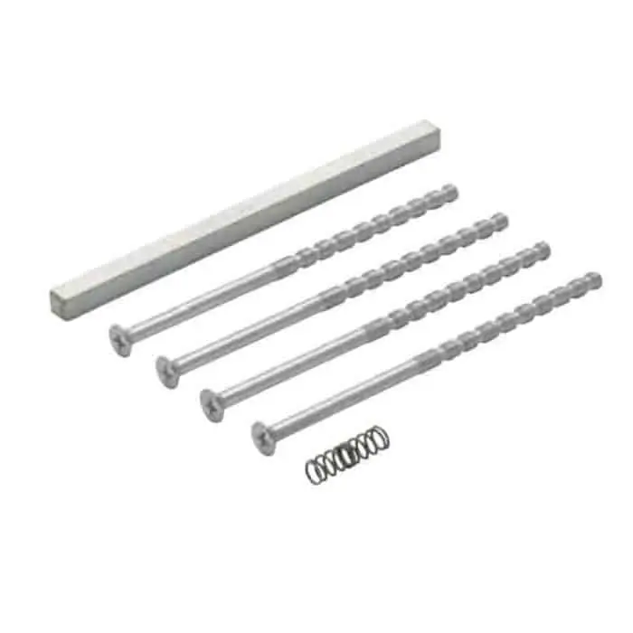 Actieprijs Set fissaggio M5 Hoppe per maniglia porte balcone, viti M5, spessore porta 93-103 mm, finitura Zincato
