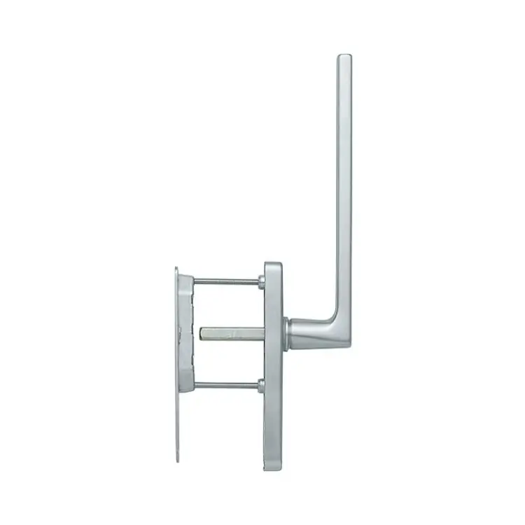 Maniglione singolo Dallas Hoppe per alzante scorrevole, foro Yale, con nicchia esterna, spessore porta 75-80 mm, Ottone finitura Cromo Satinato Resista F41-R Direct Verzonden