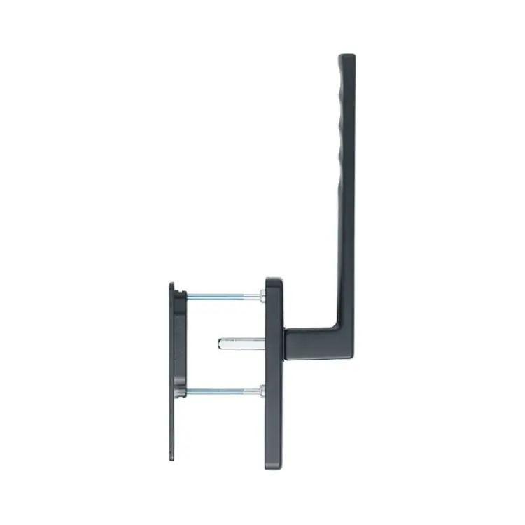 Must-Have Maniglione singolo Toulon Hoppe per alzante scorrevole, con nicchia esterna, spessore porta 75-80 mm, Alluminio finitura Nero Opaco F9714M
