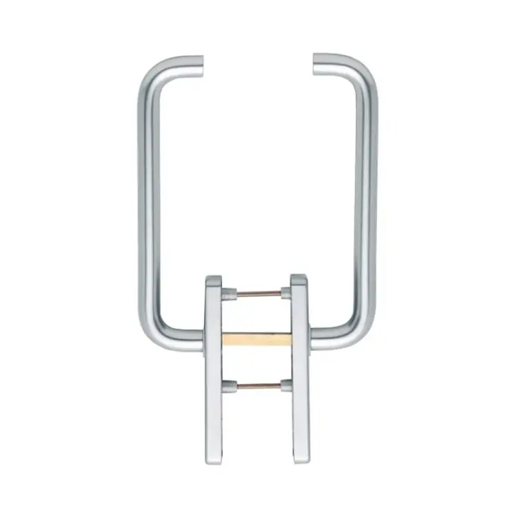 Maniglione a coppia Paris Hoppe per alzante scorrevole, versione foro Yale, spessore porta 75-80 mm, Alluminio finitura Argento F1 Finale Uitverkoop