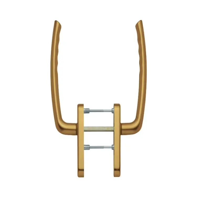 Maniglione a coppia Tokyo Hoppe per alzante scorrevole, versione foro Yale, spessore porta 75-80 mm, Alluminio finitura Bronzo F4 Meest Verkocht