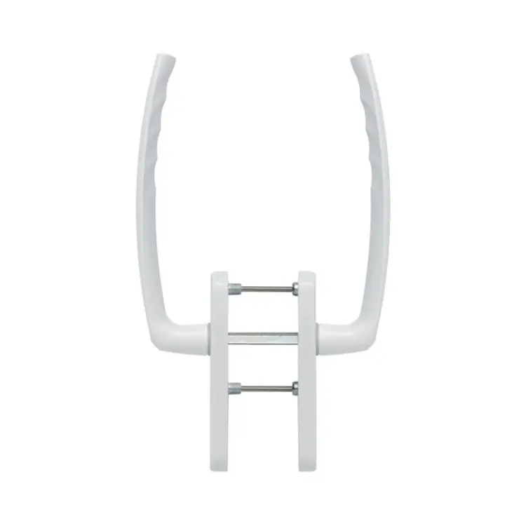 Favoriet Maniglione a coppia Atlanta Hoppe per alzante scorrevole, versione foro Yale, spessore porta 75-80 mm, Alluminio finitura Bianco Traffico F9016