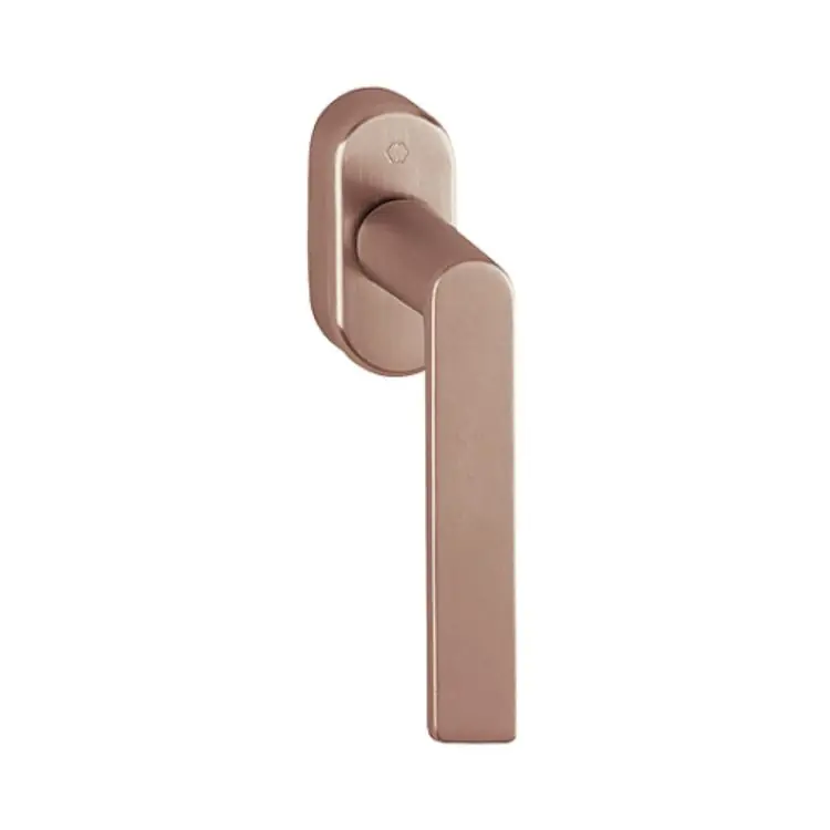Maniglia martellina DK Los Angeles Hoppe per serramento con Secustik e VarioFit, lunghezza quadro 7x32-42 mm, Ottone finitura Rame Satinato Resista F78-1-R Aanbieding