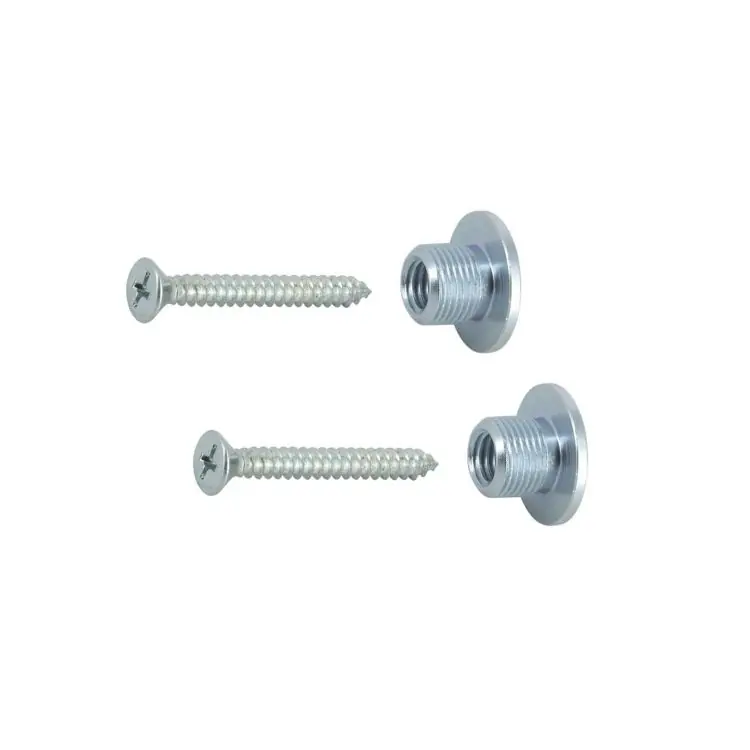 Beperkte Voorraad Sistema di fissaggio N.5 per maniglione singolo, su profili in alluminio, PVC, legno, BS-510/4,8 x 38