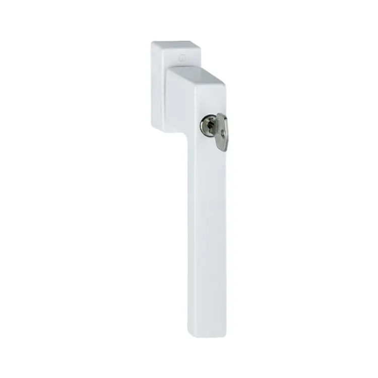 Superprijs Maniglia martellina Dk Toulon Hoppe per scorrevole parallelo con chiave Secu100 Secustik e Variofit, lunghezza quadro 7x32-45 mm, Alluminio finitura Bianco Traffico F9016