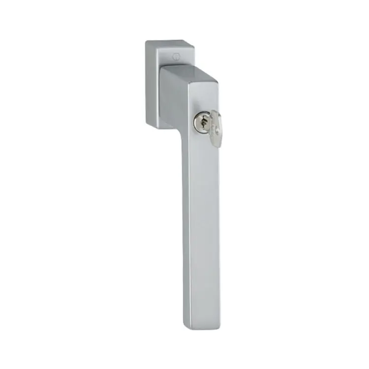 Maniglia martellina Dk Toulon Hoppe per scorrevole parallelo con chiave Secu100 Secustik e Variofit, lunghezza quadro 7x32-45 mm, Alluminio finitura Titanio F9 Nu Kopen