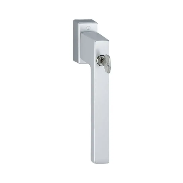 Voordeelprijs Maniglia martellina Dk Toulon Hoppe per scorrevole parallelo con chiave Secu100 Secustik e Variofit, lunghezza quadro 7x32-45 mm, Alluminio finitura Argento F1