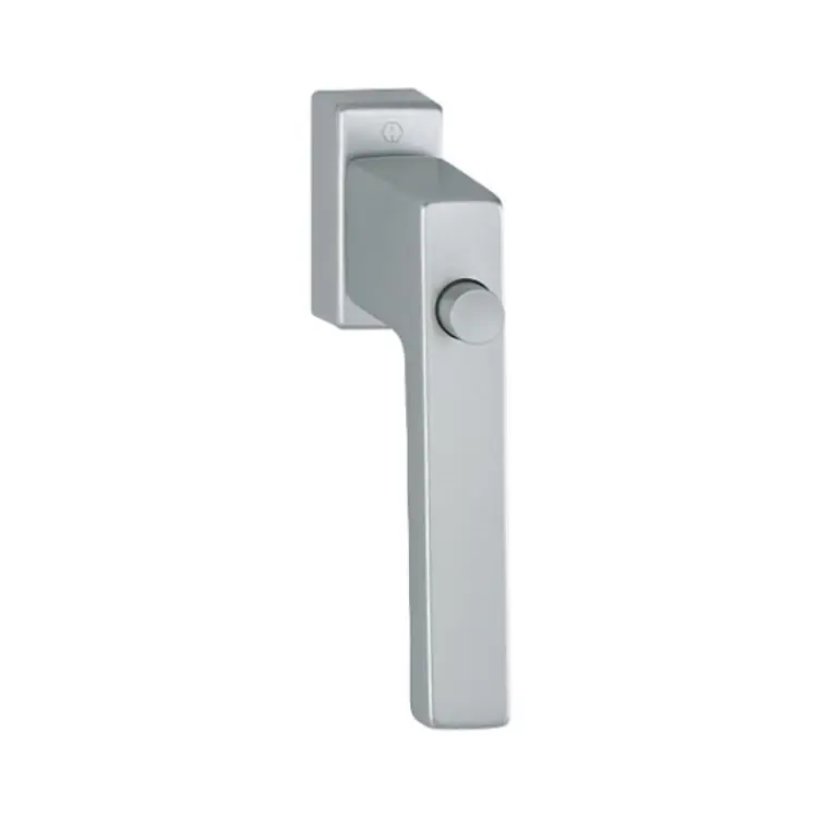 Maniglia martellina Dk Toulon Hoppe per serramento con Pulsante, lunghezza quadro 7x43 mm, Alluminio finitura Titanio F9 Weekendaanbieding