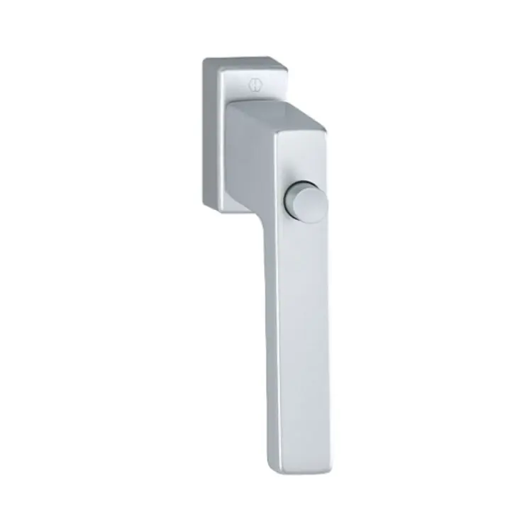 Maniglia martellina Dk Toulon Hoppe per serramento con Pulsante, lunghezza quadro 7x43 mm, Alluminio finitura Argento F1 Flitsaanbieding