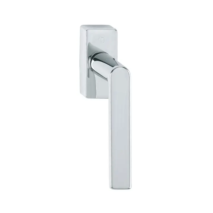 Uitverkoop Maniglia martellina DK Los Angeles Hoppe per serramento con Secustik e VarioFit, lunghezza quadro 7x32-42 mm, Ottone finitura Cromo Lucido Resista F49-R