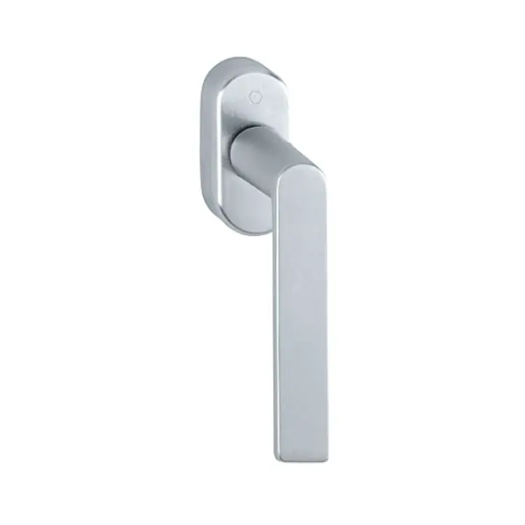 Maniglia martellina DK Los Angeles Hoppe per serramento con Secustik e VarioFit, lunghezza quadro 7x32-42 mm, Ottone finitura Cromo Satinato Resista F41-R Betaalbaar