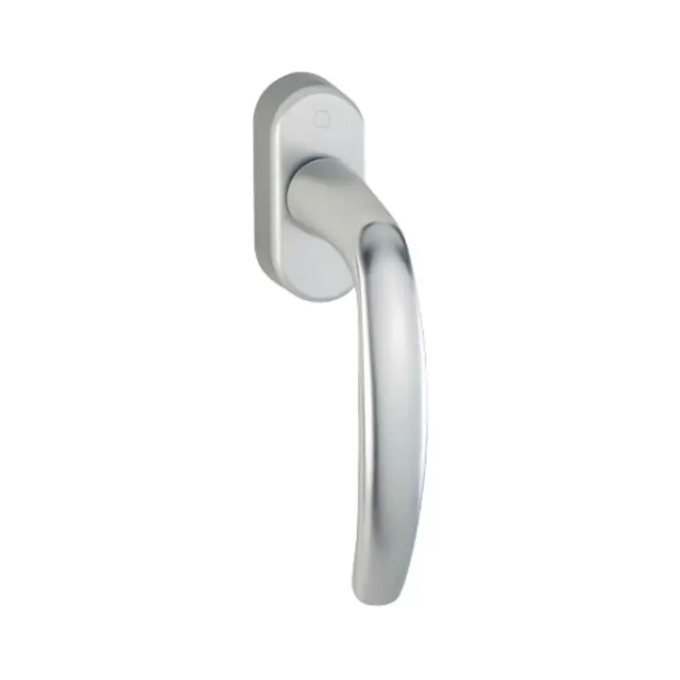 Flitsaanbieding Maniglia martellina Dk Atlanta Hoppe per serramento con Secustik e Variofit, lunghezza quadro 7x32-42 mm, Alluminio finitura Argento F1