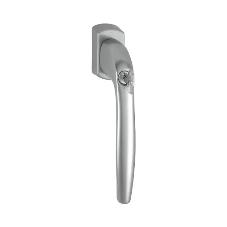 Maniglia martellina Dk New York Hoppe per scorrevole parallelo con chiave Secu100 Secustik e Variofit, lunghezza quadro 7x32-42 mm, Alluminio finitura Titanio F9 Tijdelijk Beschikbaar