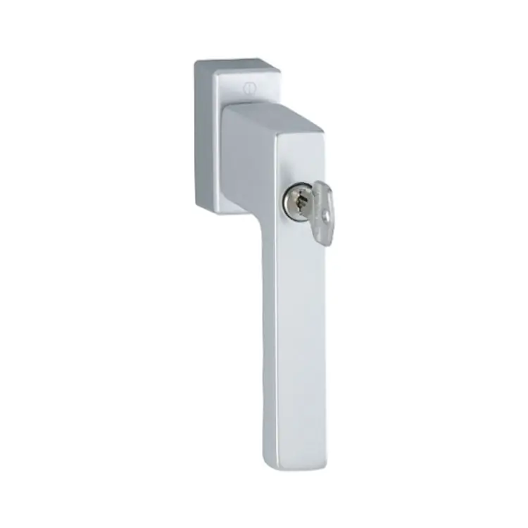 Maniglia martellina Dk Toulon Hoppe per serramento con chiave Secu100 Secustik e Variofit, lunghezza quadro 7x32-42 mm, Alluminio finitura Argento F1 Gereduceerde Prijs