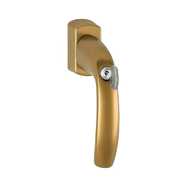 Maniglia martellina Dk New York Hoppe per serramento con chiave Secu100 Secustik e Variofit, lunghezza quadro 7x32-42 mm, Alluminio finitura Bronzo F4 Direct Beschikbaar